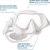 imageSCUBAPRO Steel Pro Scuba Diving Mask for Freediving with Single Lens and Frameless Low Volume DesignWhite