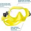 imageSCUBAPRO Steel Pro Scuba Diving Mask for Freediving with Single Lens and Frameless Low Volume DesignYellow