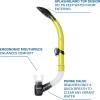 imageScubapro Escape SemiDry Snorkel with Purge Valve and Splashguard BarrelTop Design Yellow
