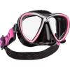 imageSCUBAPRO Synergy Twin Trufit Scuba Mask with Dual Lens and Comfort Strap for Diving BlackPinkSilver
