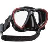 imageSCUBAPRO Synergy Twin Trufit Scuba Mask with Dual Lens and Comfort Strap for Diving BlackRed