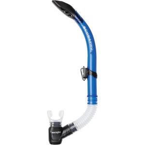 imageSCUBAPRO Escape SemiDry Snorkel with Purge Valve and Splashguard BarrelTop DesignBlue