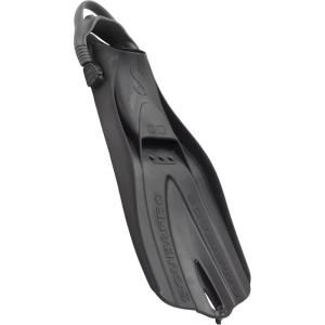 imageSCUBAPRO GO Travel Scuba Diving Fin for Snorkeling and Swimming Open Heel StrapGrayBlack