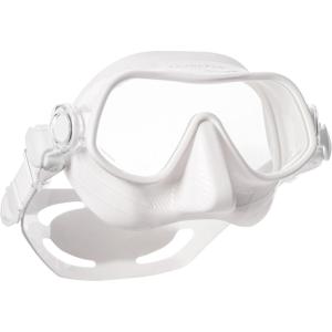 imageSCUBAPRO Steel Pro Scuba Diving Mask for Freediving with Single Lens and Frameless Low Volume DesignWhite