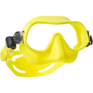 imageSCUBAPRO Steel Pro Scuba Diving Mask for Freediving with Single Lens and Frameless Low Volume DesignYellow