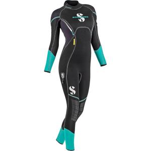 imageScubapro Sport Steamer 3mm BackZip Womens WetsuitBlackTurquoise