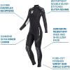 imageScubaPro Womens 5mm Neoprene White Scuba Diving Wetsuit  For Recreational Travel DiversBlack