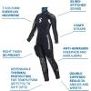 imageSCUBAPRO Womens NovaScotia Steamer with Hood Wetsuit with 75mm Thickness Large Black