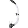 imageSCUBAPRO Escape SemiDry Snorkel with Purge Valve and Splashguard BarrelTop Design Clear
