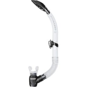 imageSCUBAPRO Escape SemiDry Snorkel with Purge Valve and Splashguard BarrelTop Design Clear