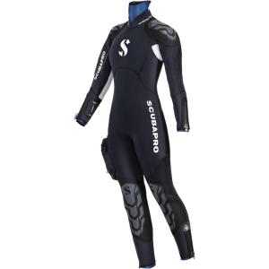 imageSCUBAPRO Womens NovaScotia Steamer with Hood Wetsuit with 75mm Thickness Large Black
