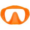 imageSCUBAPRO Ghost Scuba Dive Mask LowVolume Frameless Design wUltra Clear Single Lens Silicone Skirt and EasyAdjust Strap Buckles Orange