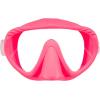 imageSCUBAPRO Ghost Scuba Dive Mask LowVolume Frameless Design wUltra Clear Single Lens Silicone Skirt and EasyAdjust Strap Buckles Pink