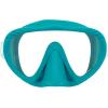 imageSCUBAPRO Ghost Scuba Dive Mask LowVolume Frameless Design wUltra Clear Single Lens Silicone Skirt and EasyAdjust Strap Buckles Turquoise