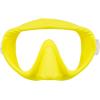 imageSCUBAPRO Ghost Scuba Dive Mask LowVolume Frameless Design wUltra Clear Single Lens Silicone Skirt and EasyAdjust Strap Buckles Yellow