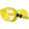 imageSCUBAPRO Ghost Scuba Dive Mask LowVolume Frameless Design wUltra Clear Single Lens Silicone Skirt and EasyAdjust Strap Buckles Yellow