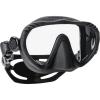 imageSCUBAPRO Ghost Scuba Dive Mask LowVolume Frameless Design wUltra Clear Single Lens Silicone Skirt and EasyAdjust Strap Buckles Black