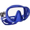 imageSCUBAPRO Ghost Scuba Dive Mask LowVolume Frameless Design wUltra Clear Single Lens Silicone Skirt and EasyAdjust Strap Buckles Blue