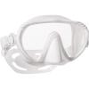 imageSCUBAPRO Ghost Scuba Dive Mask LowVolume Frameless Design wUltra Clear Single Lens Silicone Skirt and EasyAdjust Strap Buckles White