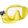 imageSCUBAPRO Ghost Scuba Dive Mask LowVolume Frameless Design wUltra Clear Single Lens Silicone Skirt and EasyAdjust Strap Buckles Yellow