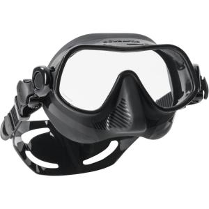 imageSCUBAPRO Steel Pro Scuba Diving Mask for Freediving with Single Lens and Frameless Low Volume Design Black