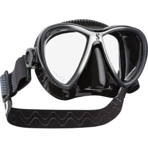 imageScubapro Synergy Twin Mask with Comfort Strap  BlackBlackSilver Black Skirt