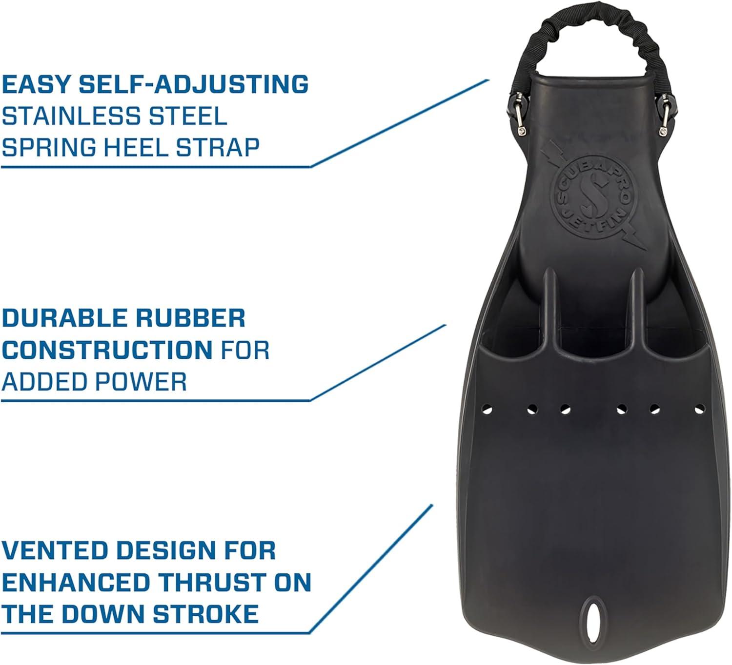 imageJet Diving Fin with Spring Heel StrapBlack