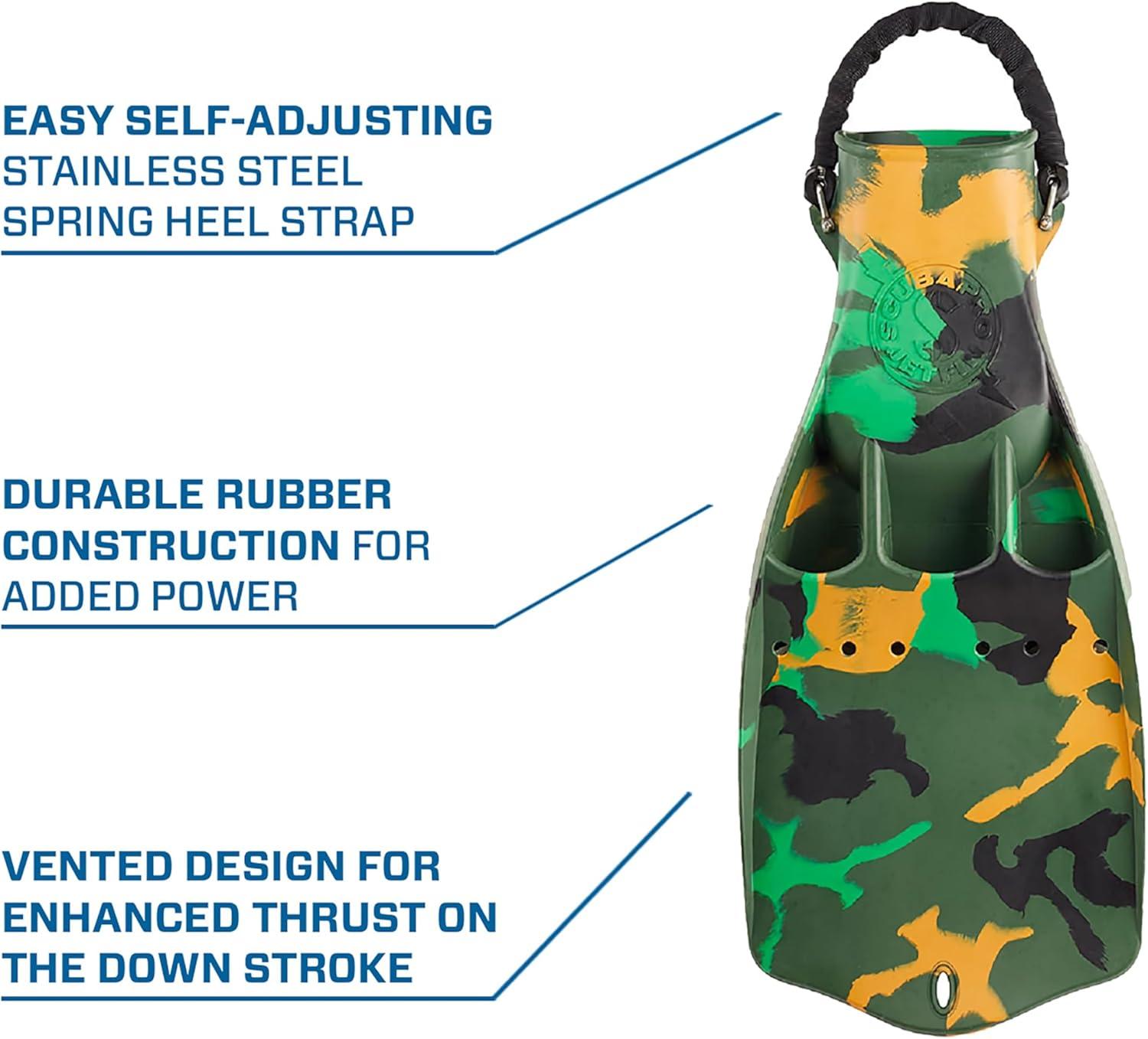 imageJet Diving Fin with Spring Heel StrapCamo