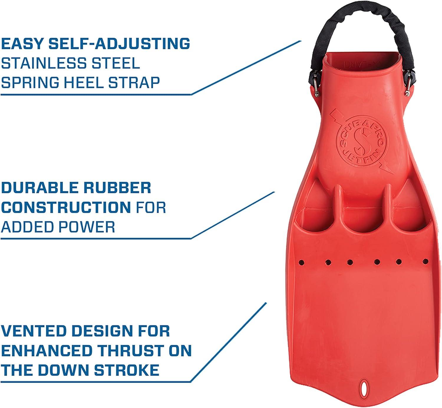 imageJet Diving Fin with Spring Heel StrapRed