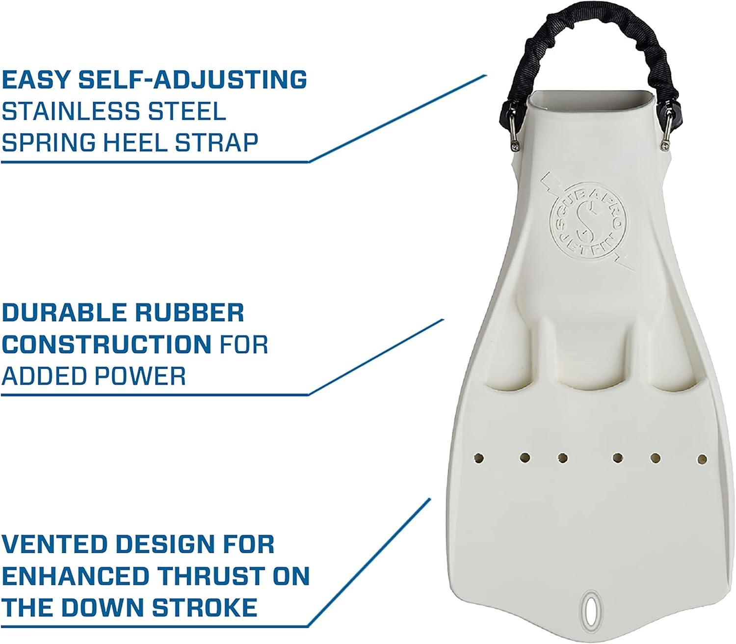 imageJet Diving Fin with Spring Heel StrapWhite