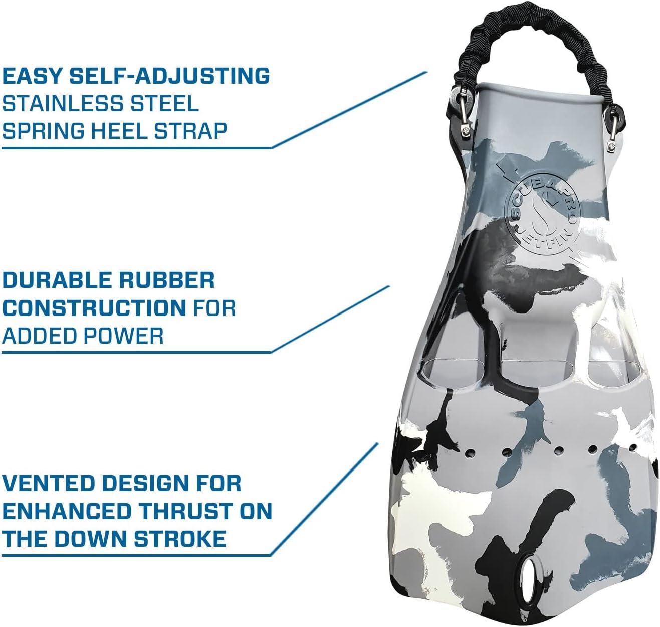 imageJet Diving Fin with Spring Heel StrapWhite Camo
