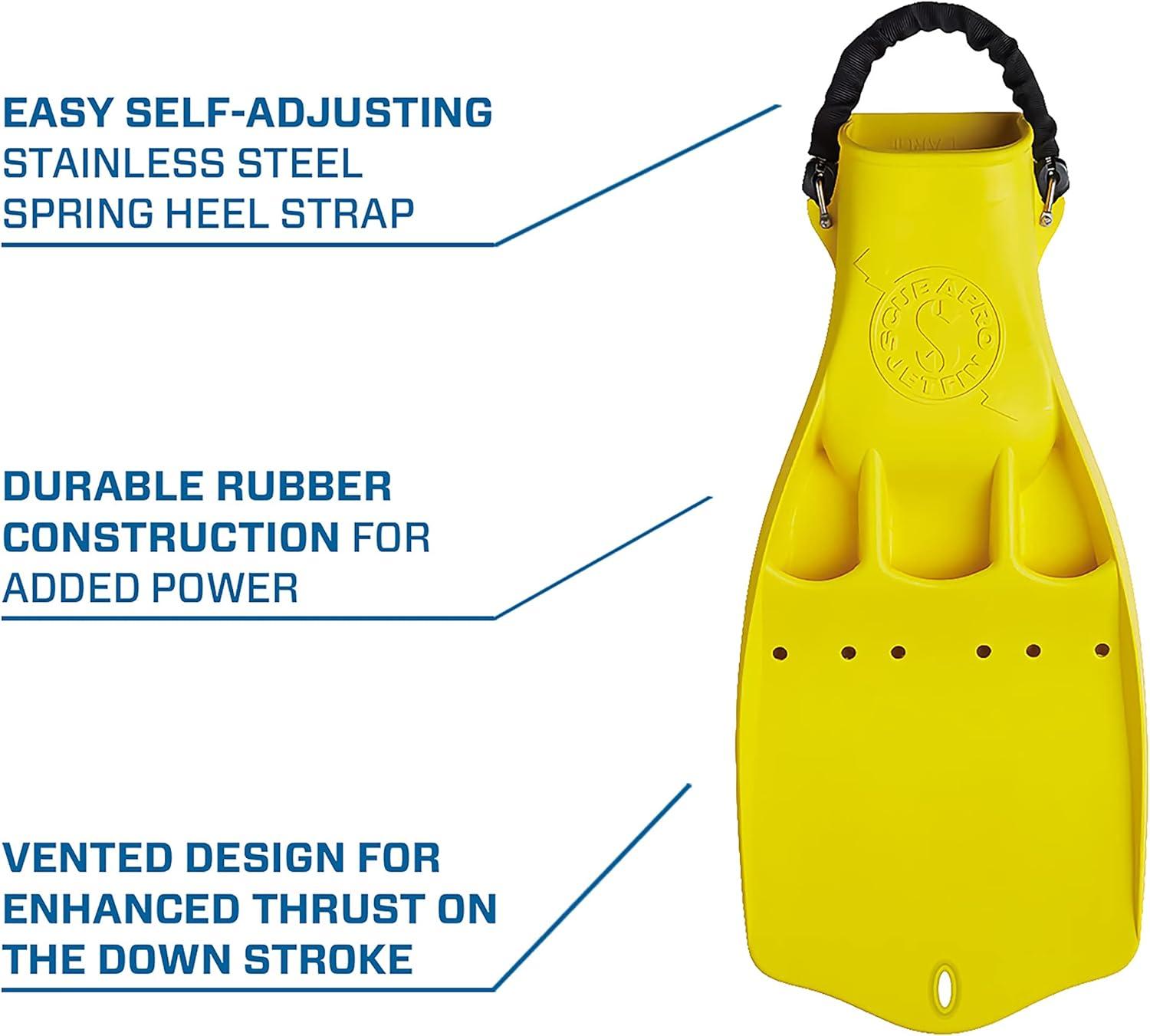imageJet Diving Fin with Spring Heel StrapYellow