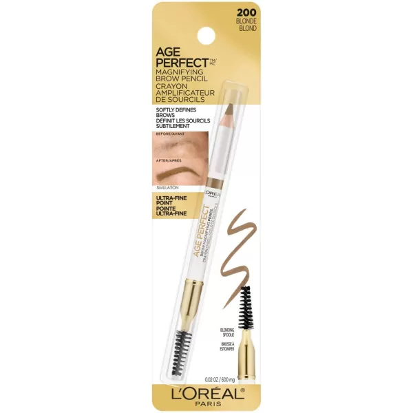 L’Oréal Paris Age Perfect Brow Magnifying Pencil with Vitamin E, Deep Brown
