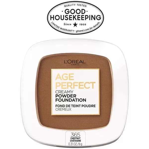 L'Oreal Paris Age Perfect Creamy Powder Foundation Compact, 355 Cappuccino, 0.31 oz.