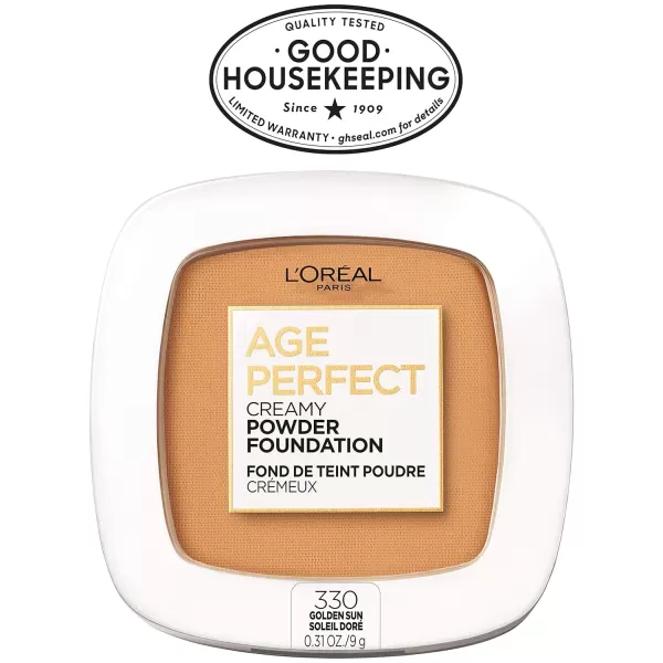 L'Oreal Paris Age Perfect Creamy Powder Foundation Compact, 355 Cappuccino, 0.31 oz.