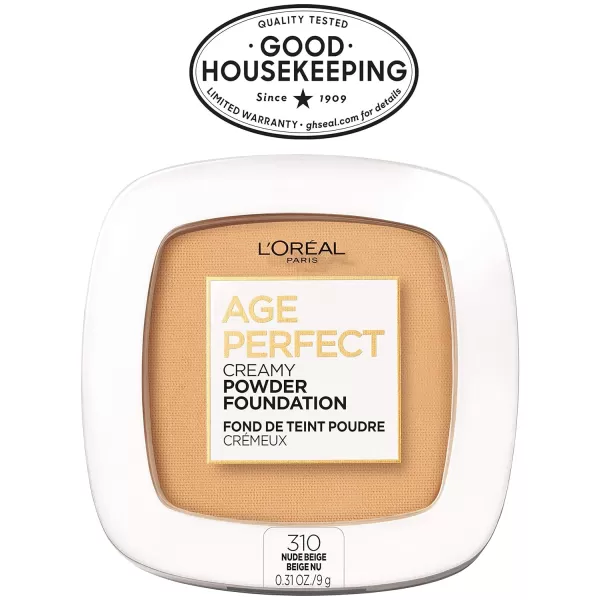 L'Oreal Paris Age Perfect Creamy Powder Foundation Compact, 355 Cappuccino, 0.31 oz.