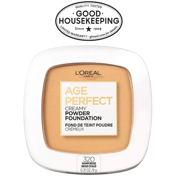 L'Oreal Paris Age Perfect Creamy Powder Foundation Compact, 355 Cappuccino, 0.31 oz.