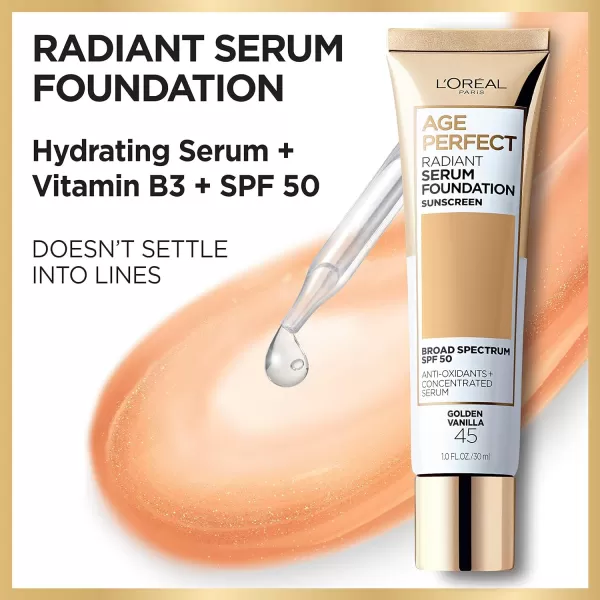 L'Oreal Paris Age Perfect Face Blurring Primer Infused with Caring Serum Smoothes Liners and Pores