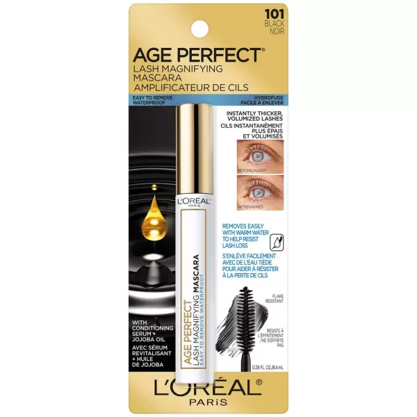 L’Oréal Paris Age Perfect Lash Magnifying Mascara, Brown, 0.28 Ounce