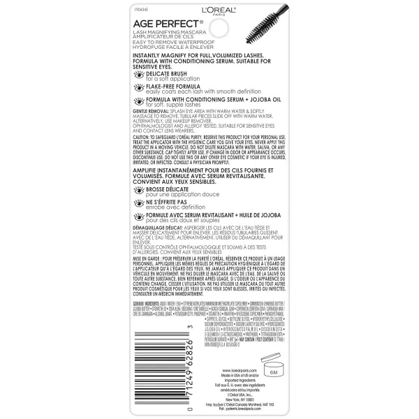 L’Oréal Paris Age Perfect Lash Magnifying Mascara, Brown, 0.28 Ounce