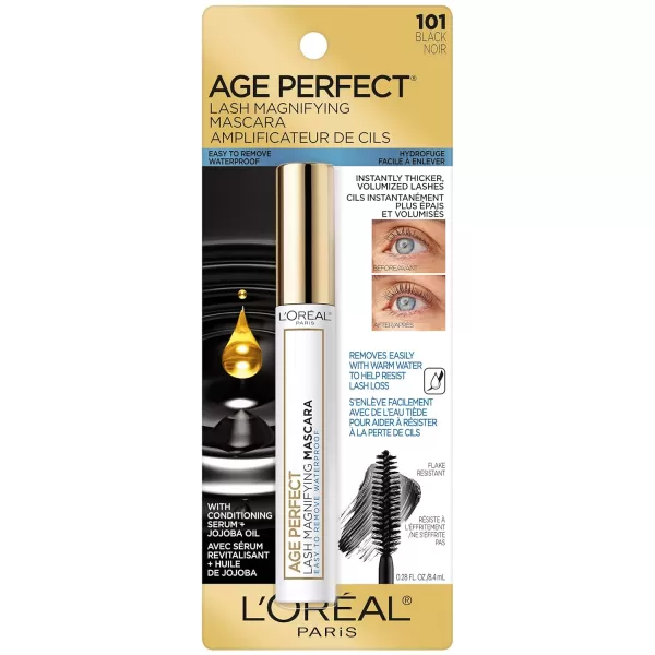 L’Oréal Paris Age Perfect Lash Magnifying Mascara, Brown, 0.28 Ounce