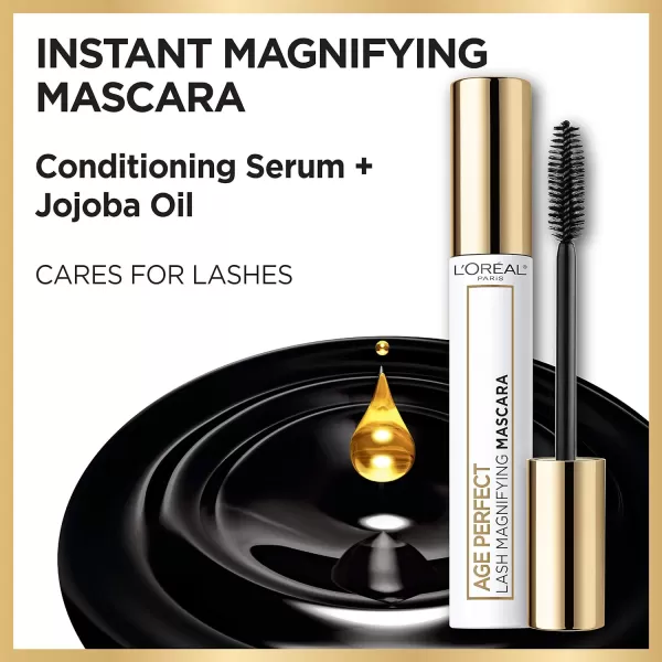 L’Oréal Paris Age Perfect Lash Magnifying Mascara, Brown, 0.28 Ounce