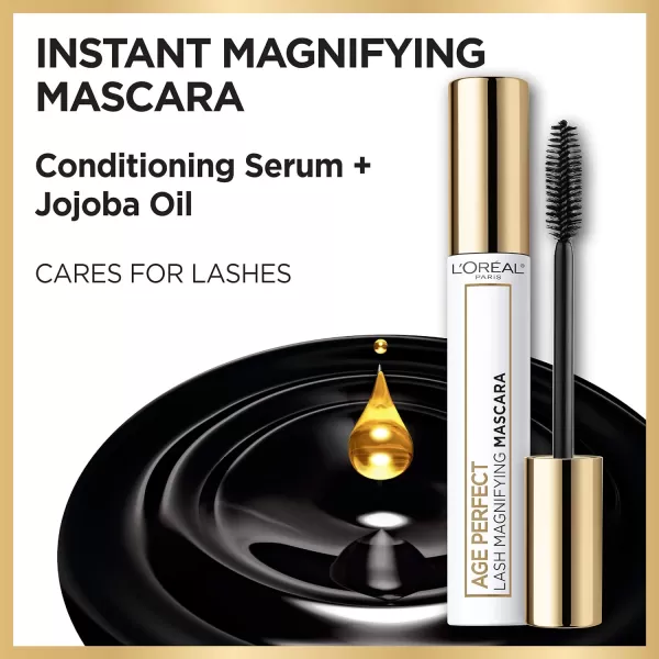 L’Oréal Paris Age Perfect Lash Magnifying Mascara, Brown, 0.28 Ounce