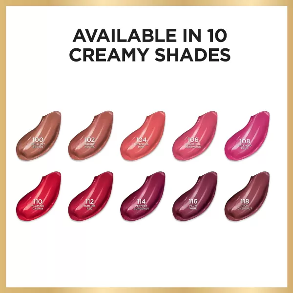 L'Oréal Paris Age Perfect Luminous Hydrating Lipstick, Flaming Carmin, 0.13 Ounce