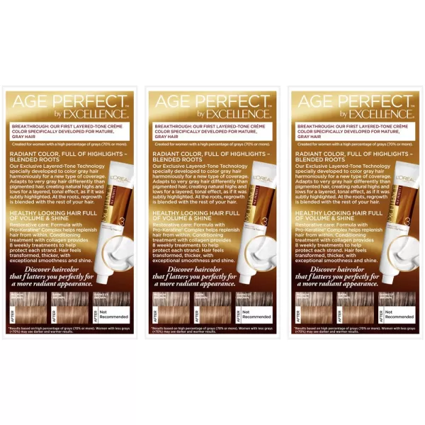 L'Oreal Paris Age Perfect Permanent Hair Color, 9N Light Natural Blonde, 1 kit