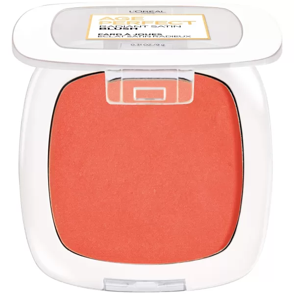 L'Oreal Paris Age Perfect Radiant Satin Blush with Camellia Oil, Rosewood