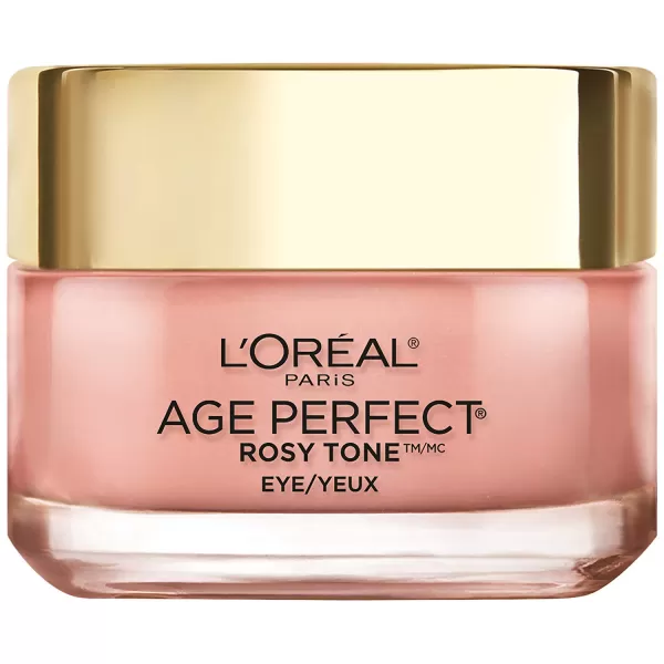 L'Oreal Paris Age Perfect Rosy Tone Anti-Aging Eye Cream, For Dark Circles &amp; Wrinkles .5 oz)