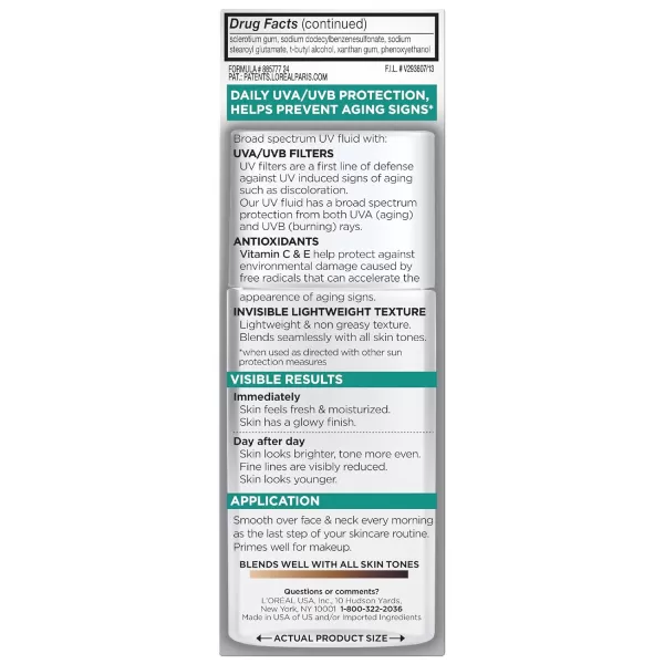 L’Oréal Paris Bright Reveal 12% [Niacinamide + Amino Sulfonic + Ferulic] Dark Spot Serum 1oz + Moisturizer Sample