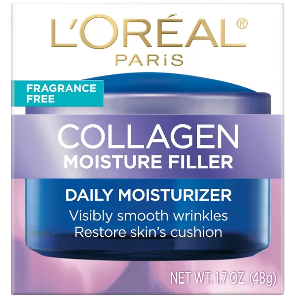 L'Oreal Paris Collagen Face Moisturizer Day and Night Cream, 1.7 oz + Dermo-Expertise Eye Defense Eye Cream, 0.5 oz