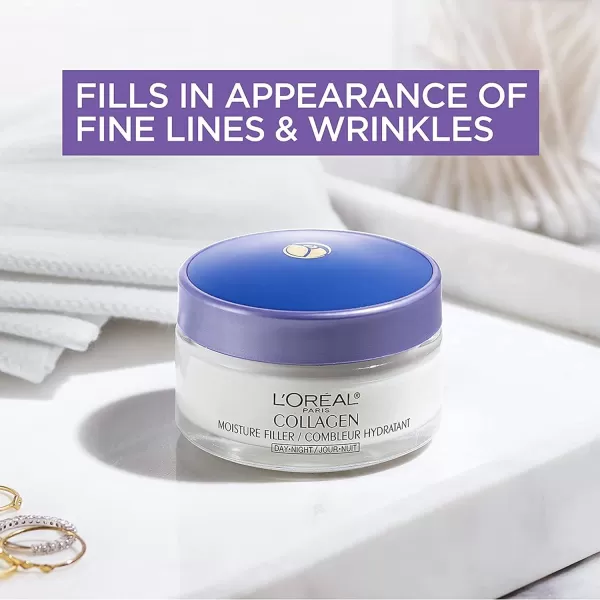 L'Oreal Paris Collagen Face Moisturizer Day and Night Cream, 1.7 oz + Dermo-Expertise Eye Defense Eye Cream, 0.5 oz